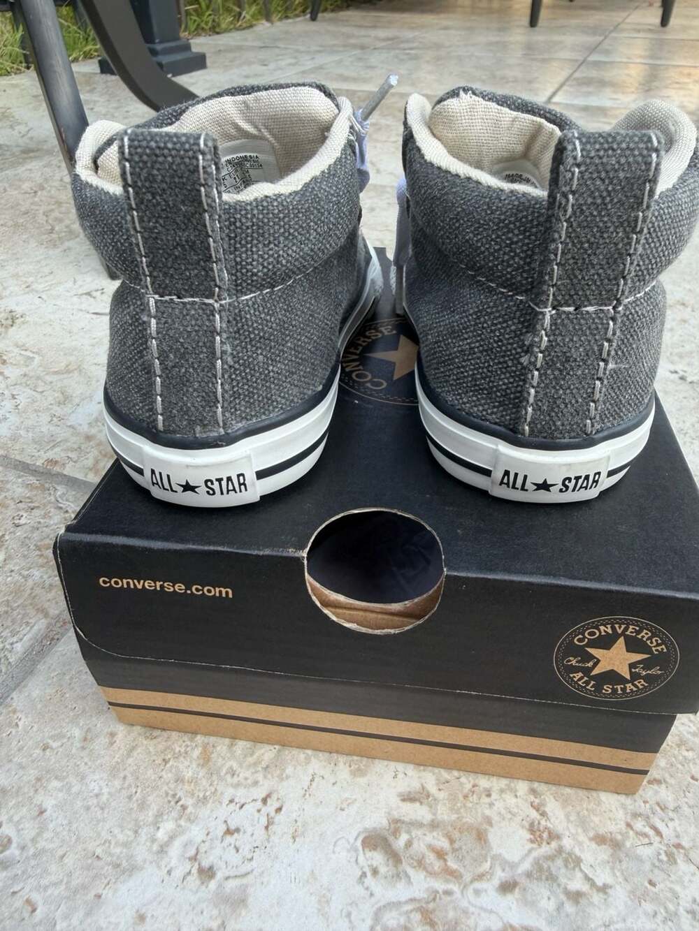 Converse Chuck Taylor All Star Street Slip Infant Sneakers in Beluga Grey - Picture 4 of 5